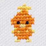 "The Torchic embroidery from the Pokémon Shirts clothing line."