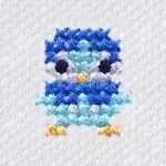 "The Piplup embroidery from the Pokémon Shirts clothing line."