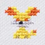 "The Fennekin embroidery from the Pokémon Shirts clothing line."