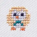 "The Rowlet embroidery from the Pokémon Shirts clothing line."