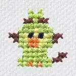 "The Grookey embroidery from the Pokémon Shirts clothing line."