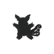 ""The silhouette Wartortle embroidery from the Pokémon Shirts clothing line."