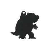 ""The silhouette Blastoise embroidery from the Pokémon Shirts clothing line."