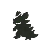 ""The silhouette Nidoqueen embroidery from the Pokémon Shirts clothing line."