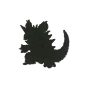 ""The silhouette Nidoking embroidery from the Pokémon Shirts clothing line."