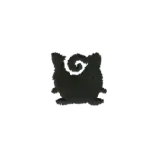 ""The silhouette Jigglypuff embroidery from the Pokémon Shirts clothing line."