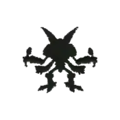 ""The silhouette Alakazam embroidery from the Pokémon Shirts clothing line."