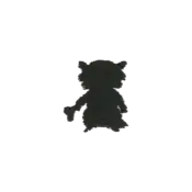 ""The silhouette Cubone embroidery from the Pokémon Shirts clothing line."