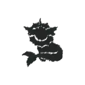 ""The silhouette Vaporeon embroidery from the Pokémon Shirts clothing line."