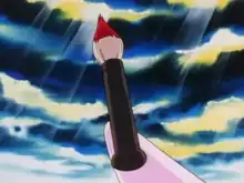 The paintbrush unsheathed