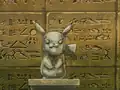 A Pikachu statue