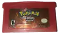 Pokémon FireRed cartridge