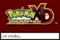 The display for a game that has connected to Pokémon XD: Gale of Darkness