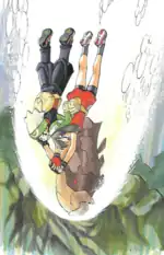 Relicanth diving underwater