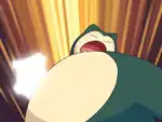 Mega Punch being used by Roman's Snorlax