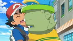 A Sprinklotad in Pokémon the Series: XY