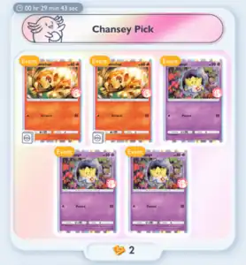 Chansey pick example