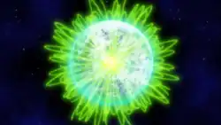 Zygarde Cells flying towards a Core from across the world