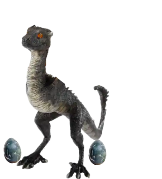 A young drakon and its unhached siblings.