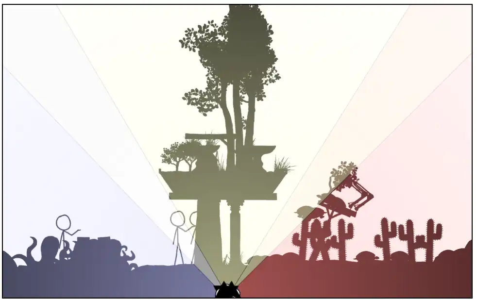 1663 garden Garden underground now with desk lamps and two black hat octopusses.png