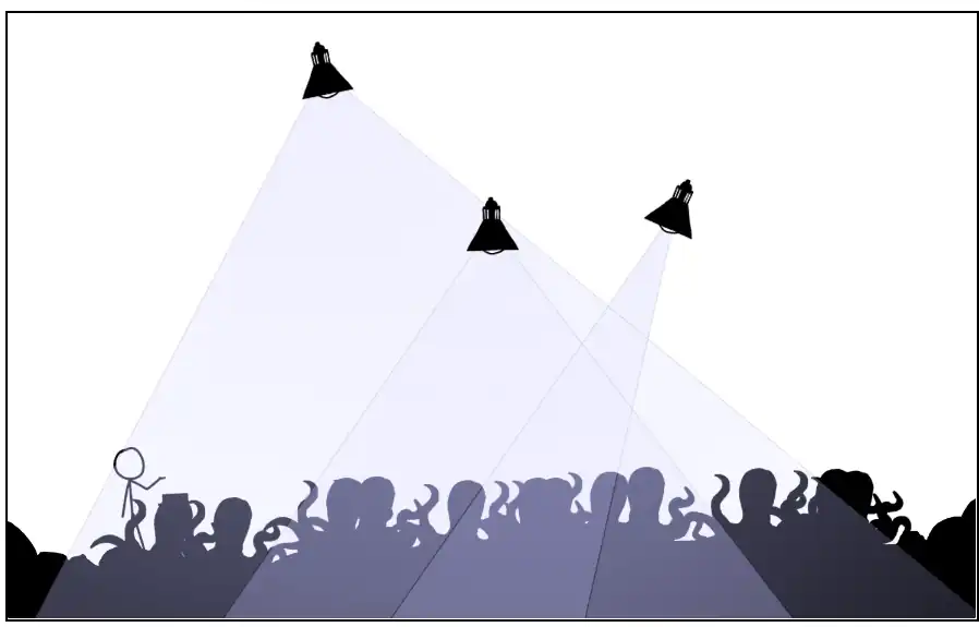 1663 garden Octopus garden with Cueball hand up and a black hat octopus.png