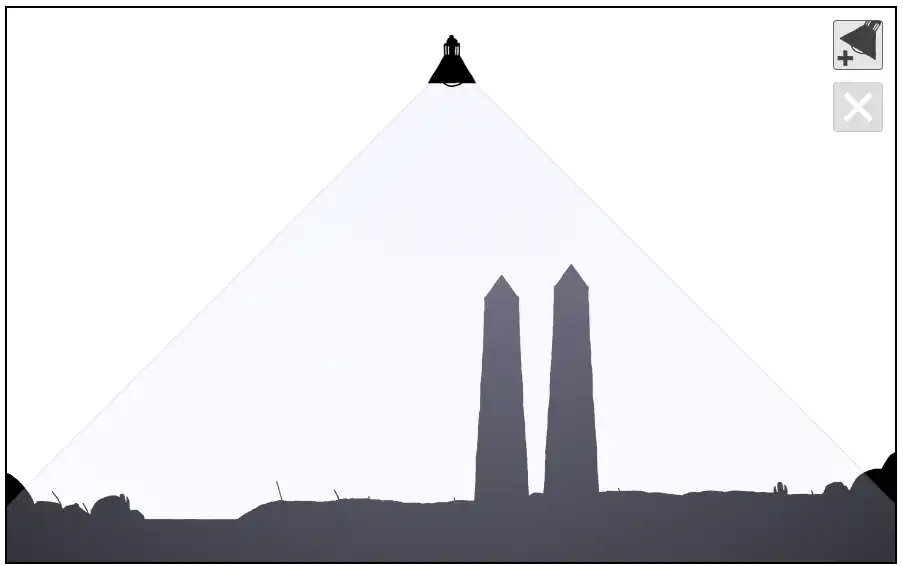 1663 garden One color Between light blue and Blue White 4d.png