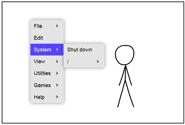 1975 Right Click Systems menu.png
