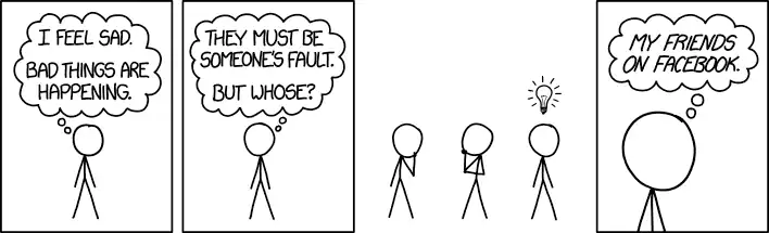 I bet if I yell at my scared friends I will feel better.