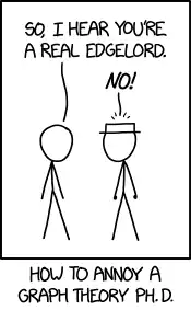 If you study graphs in which edges can link more than two nodes, you're more properly called a hyperedgelord.