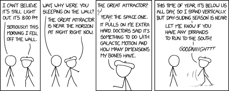 Living in the southern hemisphere was nice because I could jump extra high, but I like it here too. Besides, if I ever want to move back, I can just curl up in a ball and wait!