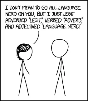 Not to go all sentence fragment on you.