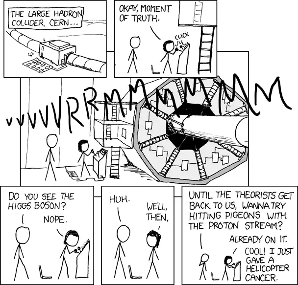 When charged particles of more than 5 TeV pass through a bubble chamber, they leave a trail of candy.