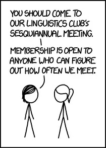 If that's too easy, you could try joining Tautology Club, which meets on the date of the Tautology Club meeting.