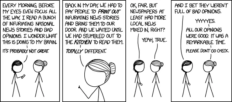 Support your local paper, unless it's just been bought by some sinister hedge fund or something, which it probably has.