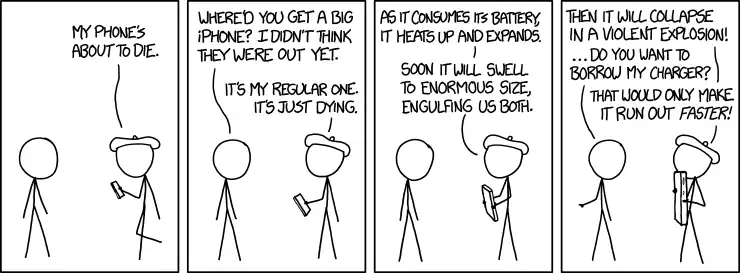 When it explodes, it will cast off its outer layers, leaving behind nothing but a slowly fading PalmPilot, calculator, or two-way pager.