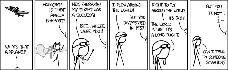 The Roanoke Lost Colonists founded Roanoke, the Franklin Expedition reached the Pacific in 2009 when the Northwest Passage opened, and Jimmy Hoffa currently heads the Teamsters Union--he just started going by 'James'.