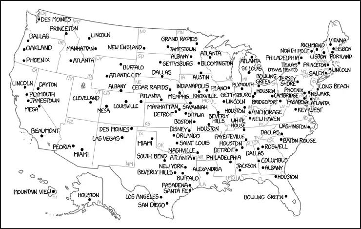 Key West, Virginia is not to be confused with Key, West Virginia.