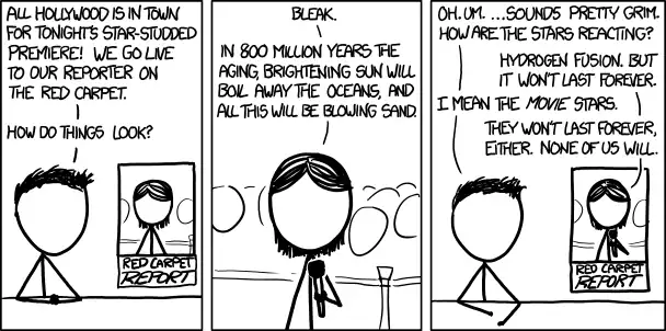 'But what's the buzz about the film?' 'We're hoping it's distracting.'