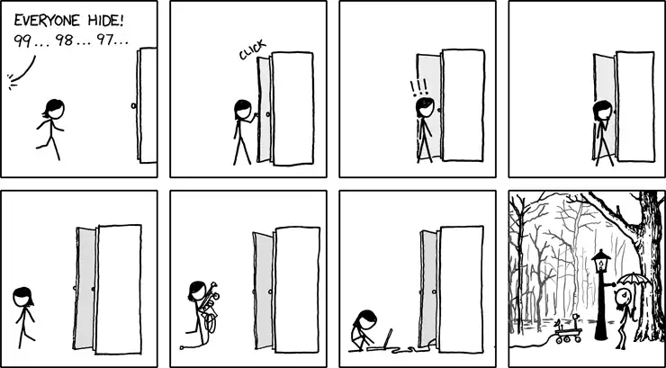 Moments later, the White Witch rolls up and, confused, tries to tempt the probe with a firmware upgrade.