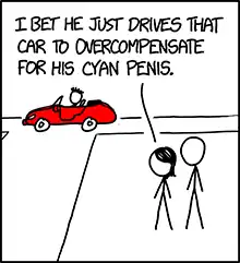 That guy only drives an alkaline car to overcompensate for his highly acidic penis.