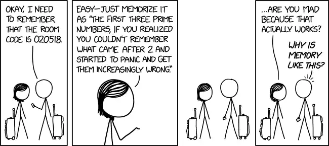Sorry to make you memorize this random string of digits. If it helps, it can also double as a mnemonic for remembering your young relatives' birthdays, if they happened to have been born on February 5th, 2018.
