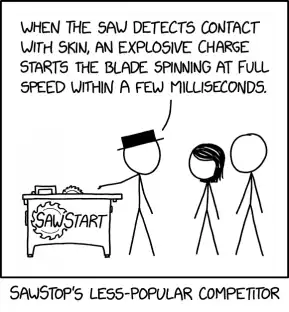 Unfortunately, SawStart is one-use-only. Once started, the blade cannot be stopped, and must be replaced with a fresh blade while the running one is carefully disposed of.