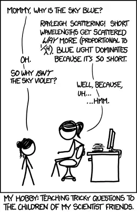 Feynman recounted another good one upperclassmen would use on freshmen physics students: When you look at words in a mirror, how come they're reversed left to right but not top to bottom? What's special about the horizontal axis?