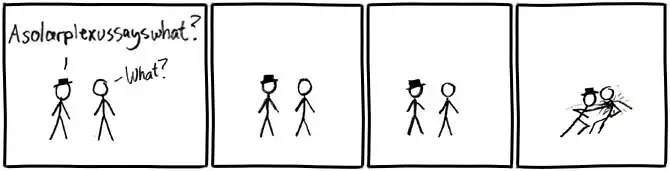 It hurts to be hit there, you know