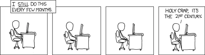 We actually reached the future about three years ago.