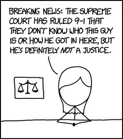 Writing for the majority, Justice Kennedy called the man's arguments that he could be either Alito or Ginsburg "surprisingly compelling, but ultimately unconvincing."