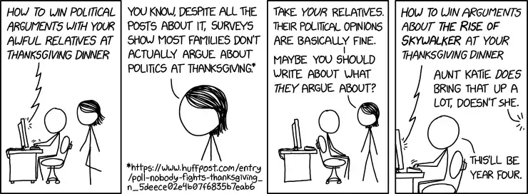 An occasional source of mild Thanksgiving tension in my family is that my mother is a die-hard fan of The Core (2003), and various family members sometimes have differing levels of enthusiasm for her annual tradition of watching it.