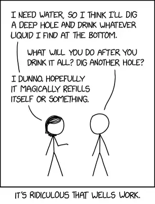 You do have to be careful, though--sometimes, instead of water, you hit this free fuel that you can sell for a lot of money instead.