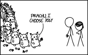 This would be bad enough, but every 30th or 40th pokéball has TWO of them inside.