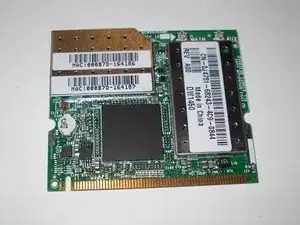 Removing Dell Inspiron 1150 Mini Wireless PCI Card